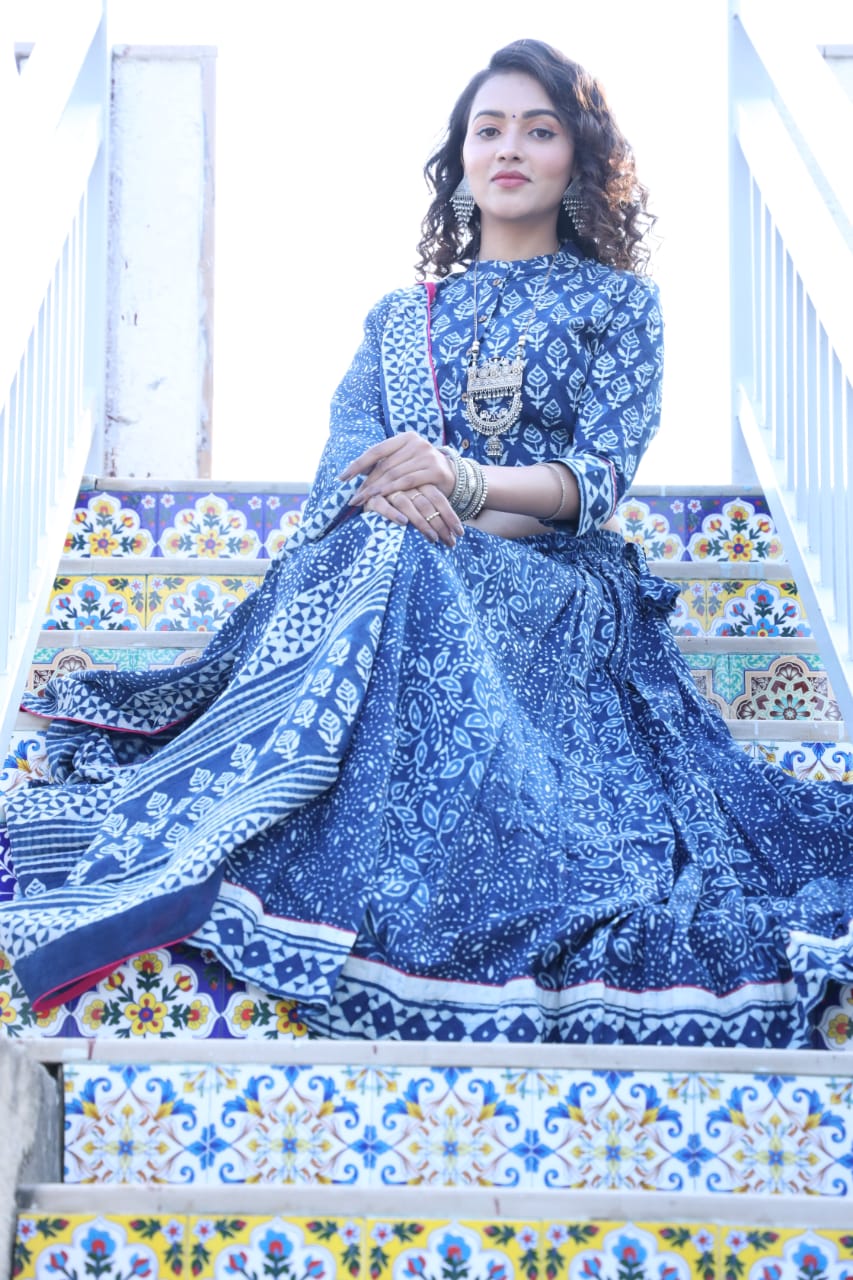 Designer Top & skirt Printed Lehenga Anant Tex Exports Private Limited
