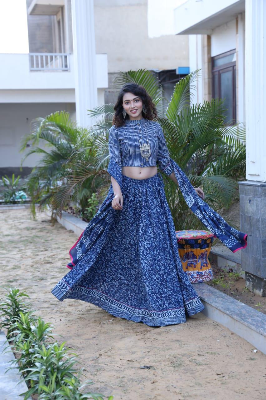 Designer Top &amp; skirt Printed Lehenga Anant Tex Exports Private Limited