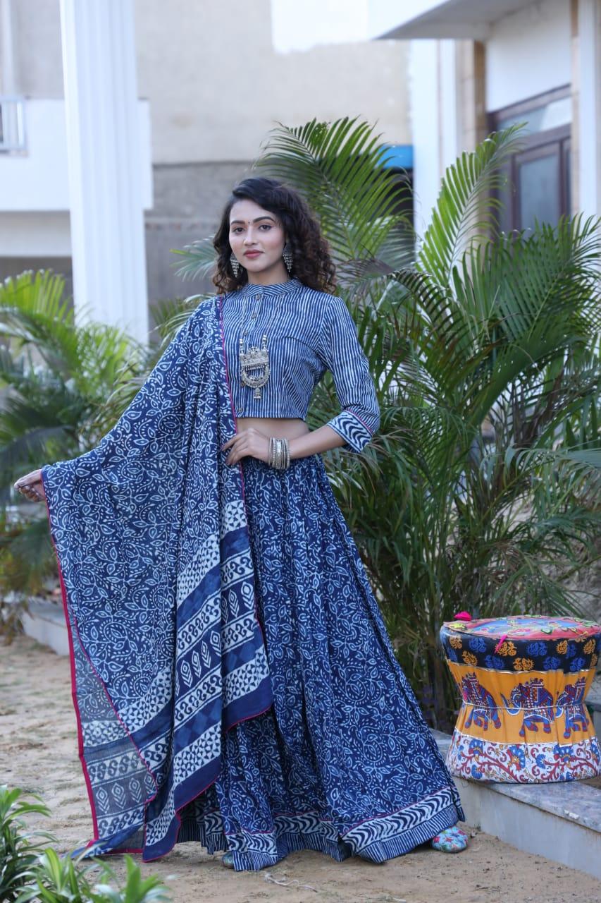 Designer Top &amp; skirt Printed Lehenga Anant Tex Exports Private Limited