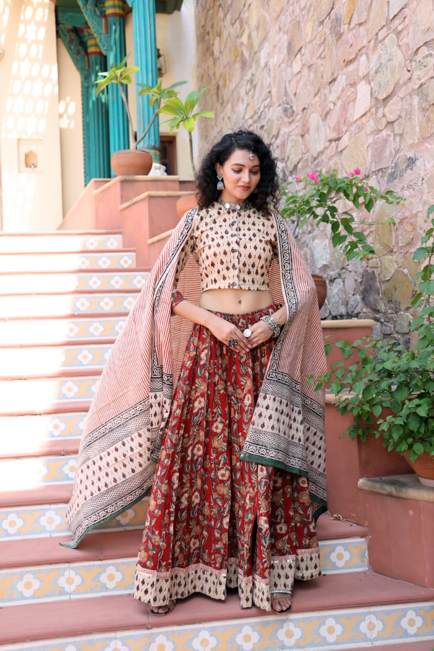 Designer Top & skirt Printed Lehenga Anant Tex Exports Private Limited