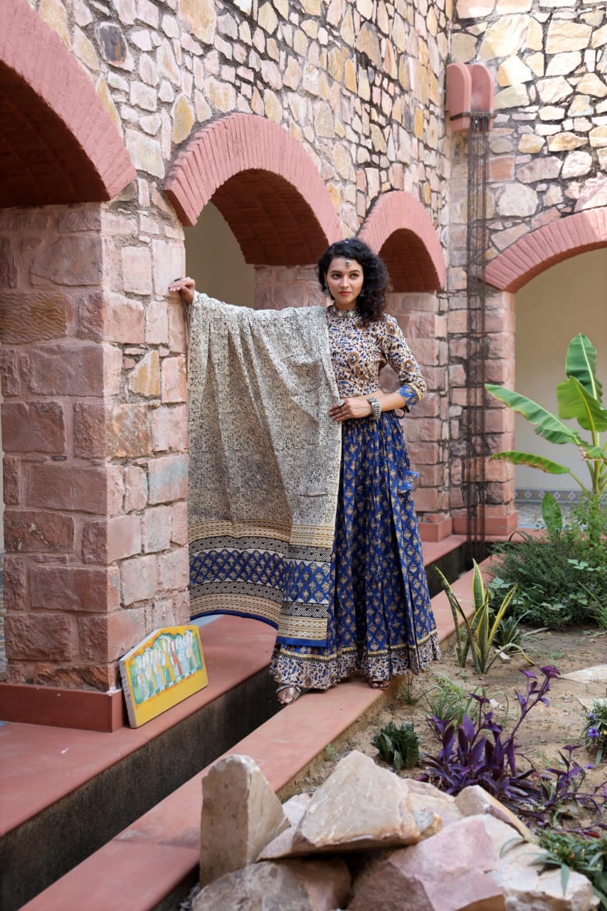 Designer Top & skirt Printed Lehenga Anant Tex Exports Private Limited