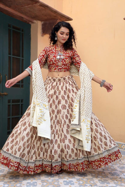 Designer Top &amp; skirt Printed Lehenga Anant Tex Exports Private Limited