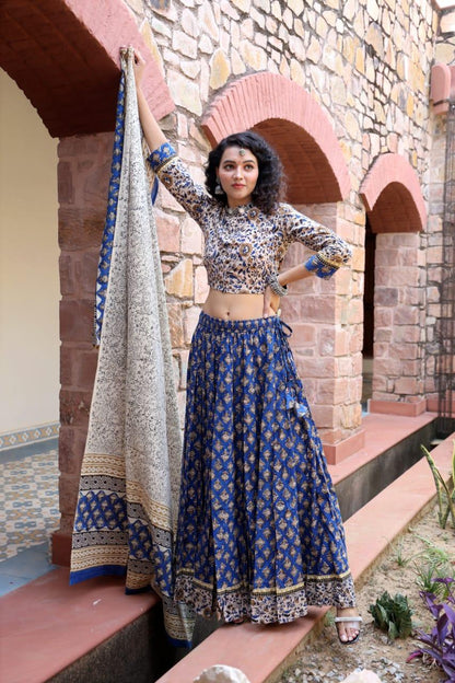Designer Top &amp; skirt Printed Lehenga Anant Tex Exports Private Limited