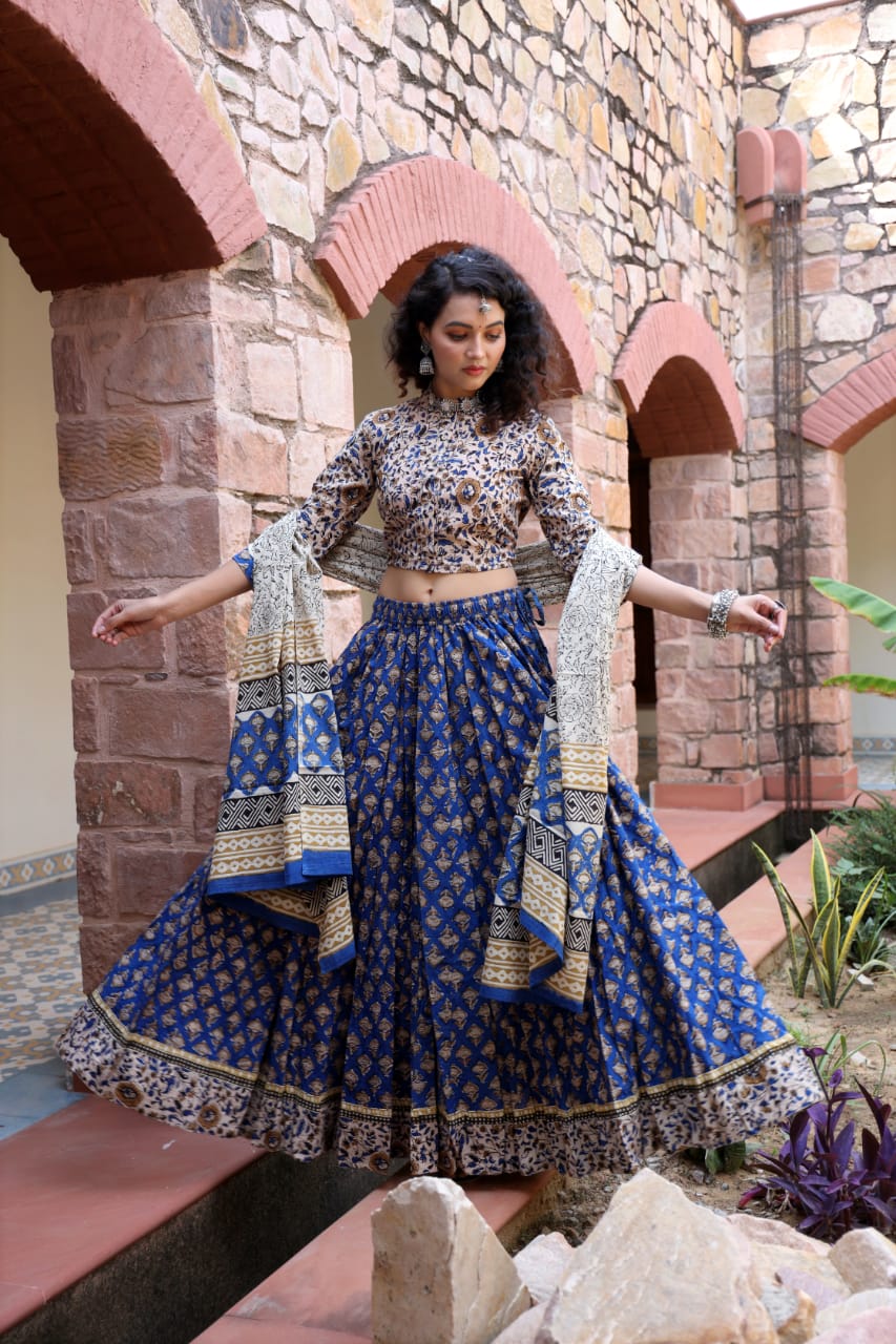 Designer Top & skirt Printed Lehenga Anant Tex Exports Private Limited