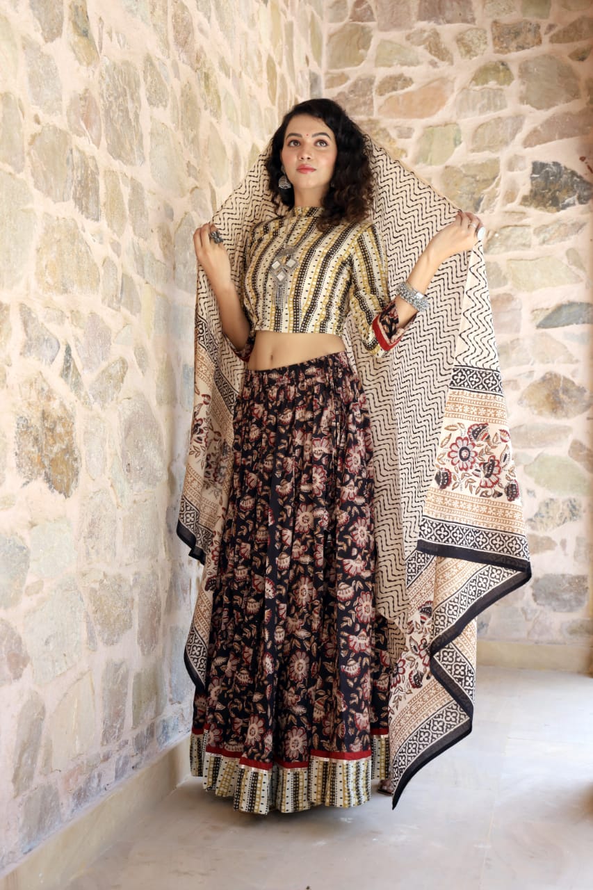 Designer Top & skirt Printed Lehenga Anant Tex Exports Private Limited