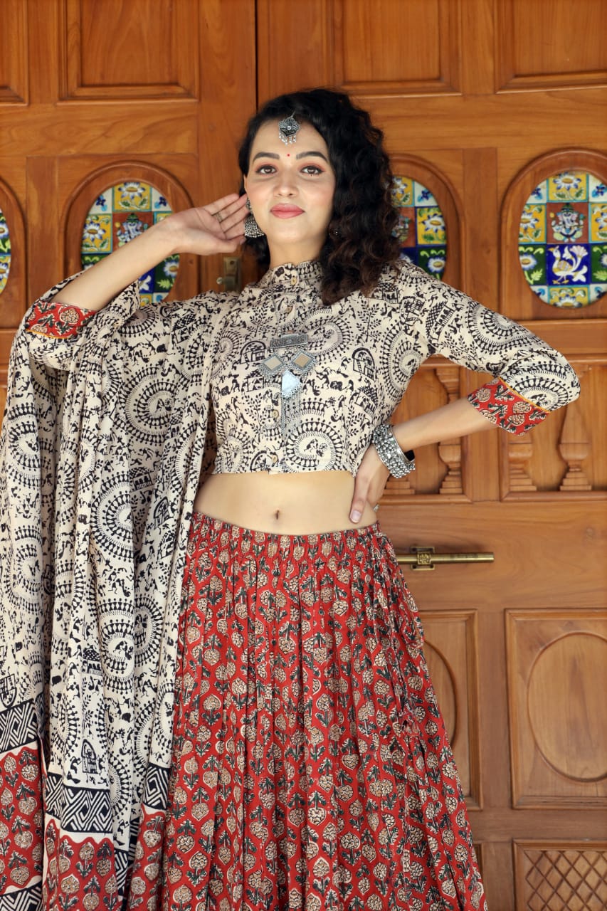 Designer Top & skirt Printed Lehenga Anant Tex Exports Private Limited