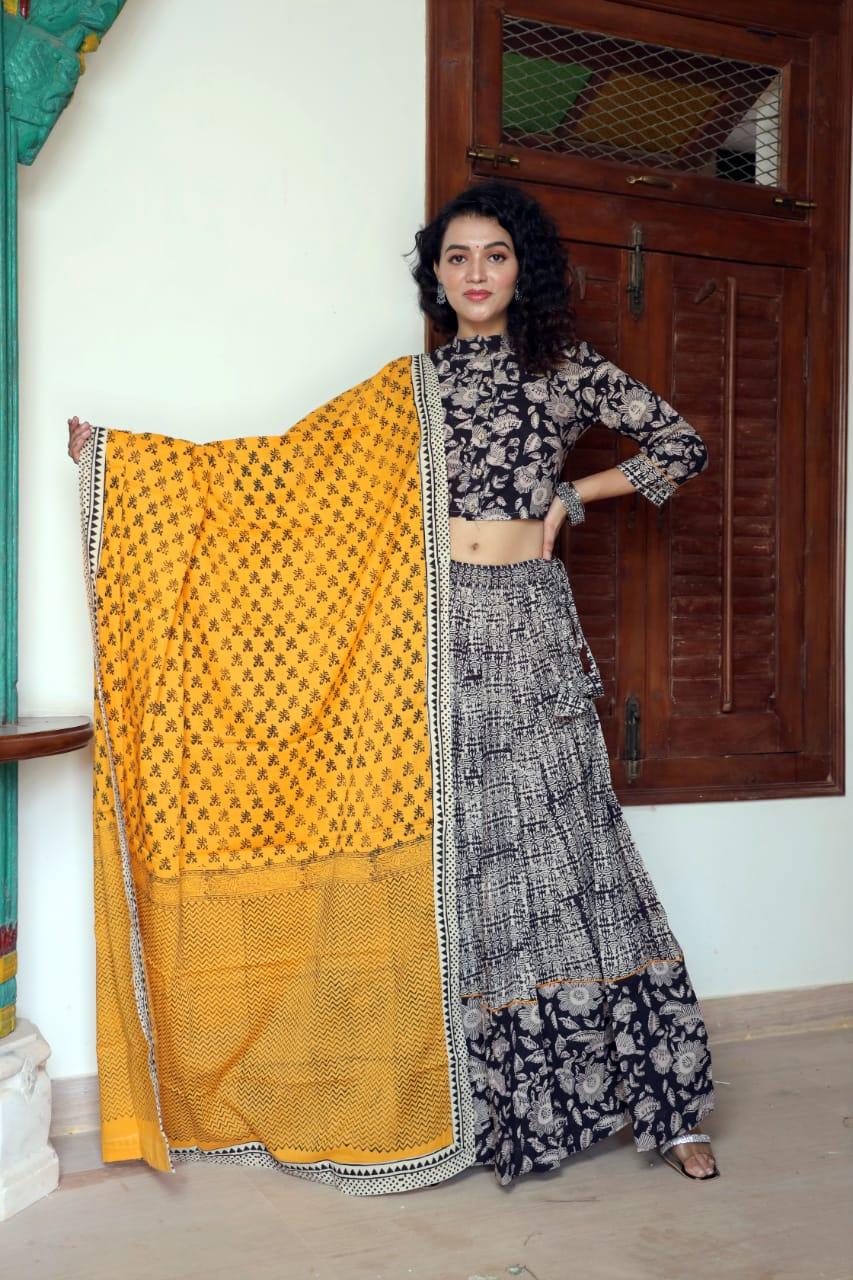 Designer Top &amp; skirt Printed Lehenga Anant Tex Exports Private Limited