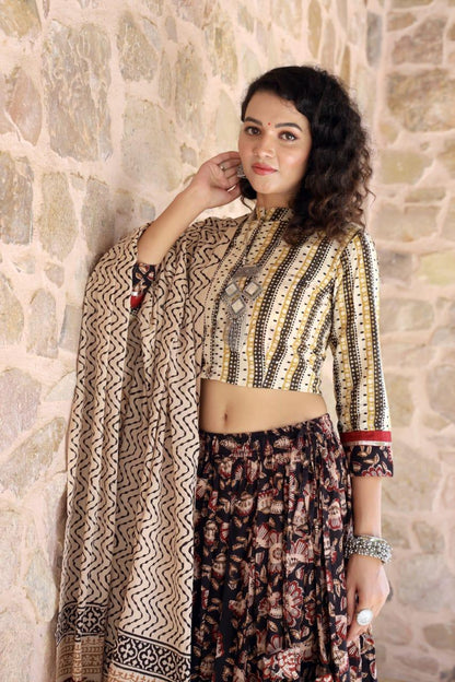 Designer Top &amp; skirt Printed Lehenga Anant Tex Exports Private Limited
