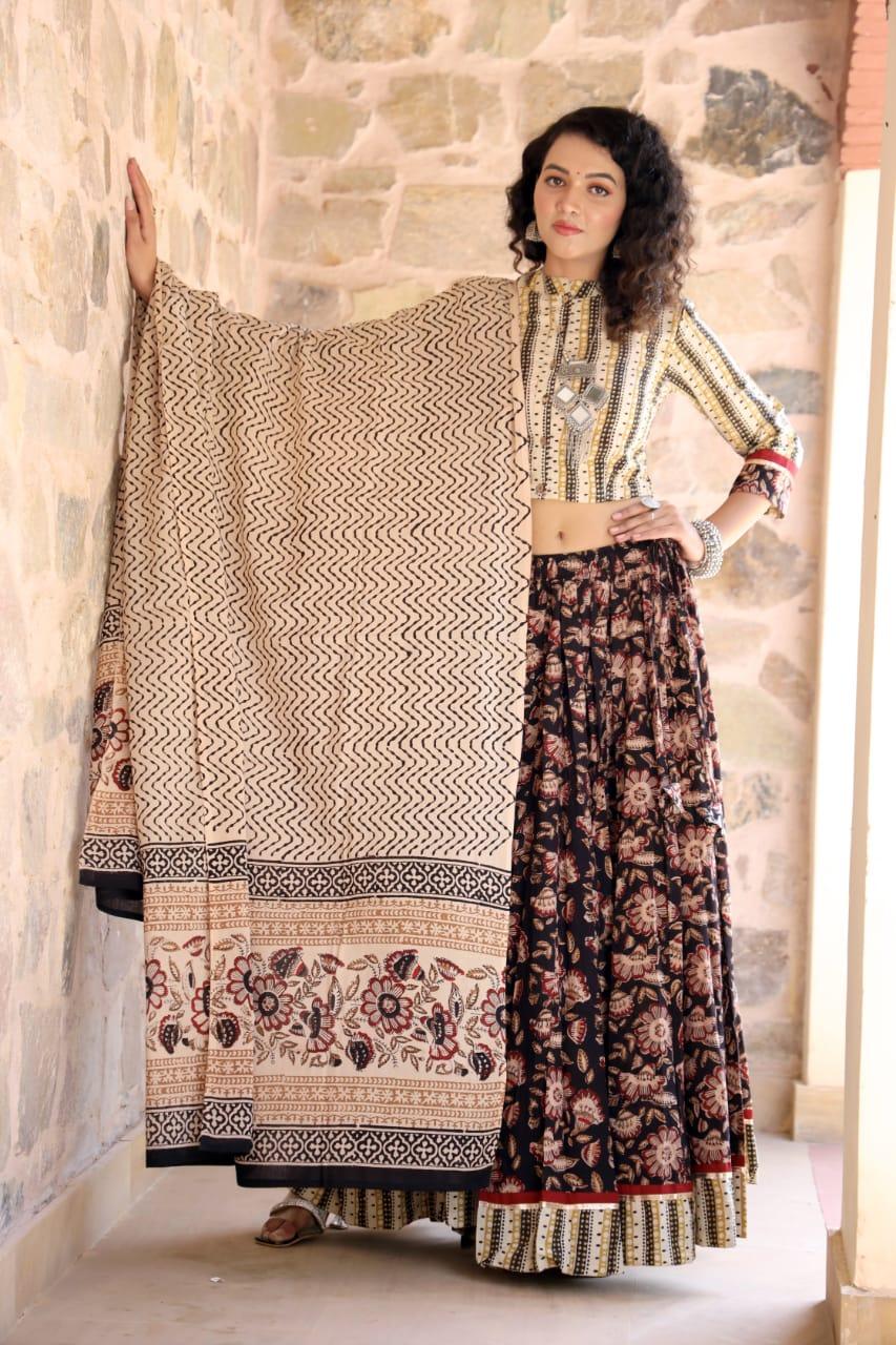 Designer Top &amp; skirt Printed Lehenga Anant Tex Exports Private Limited