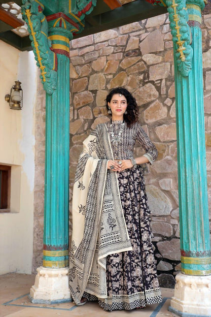 Designer Top &amp; skirt Printed Lehenga Anant Tex Exports Private Limited