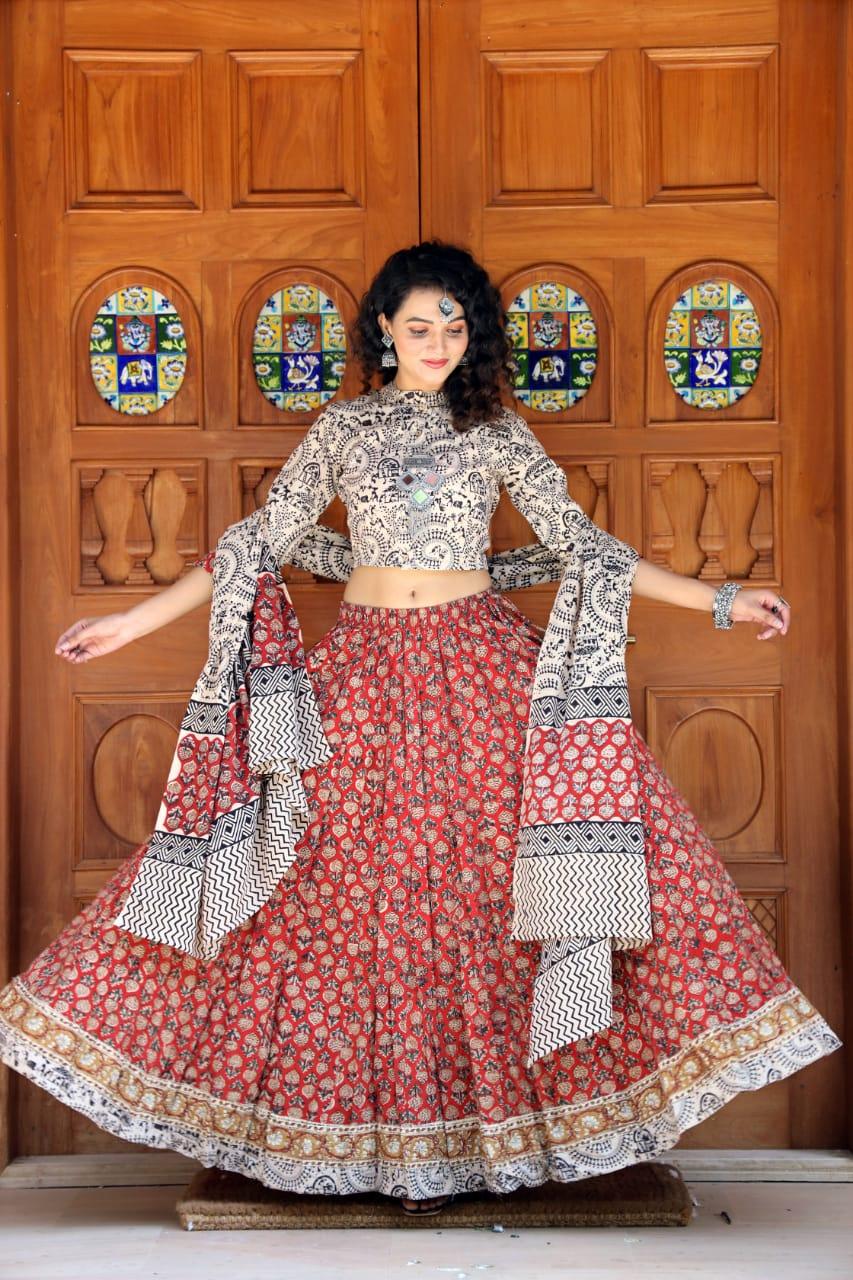 Designer Top &amp; skirt Printed Lehenga Anant Tex Exports Private Limited