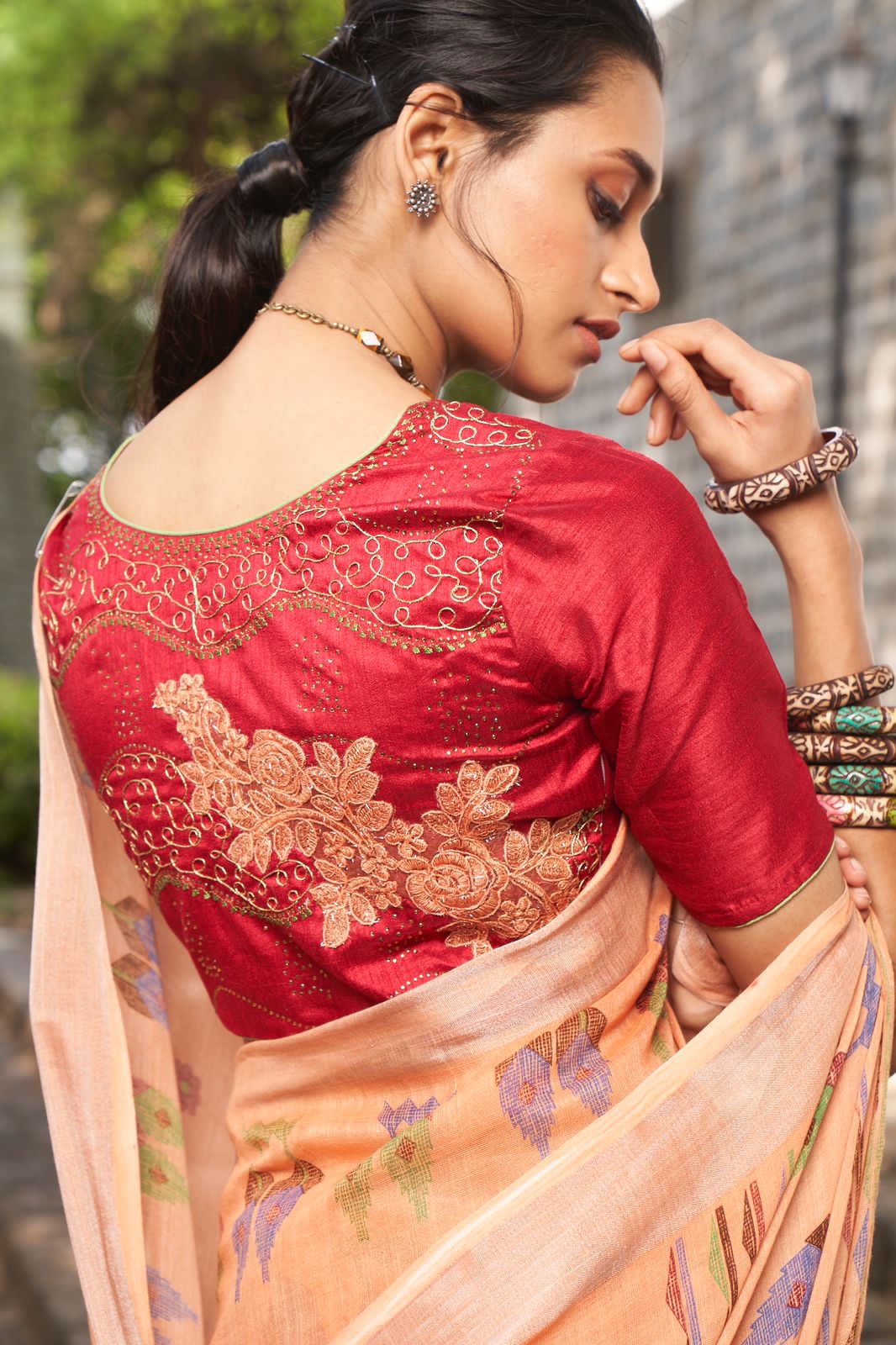 Sr Mercury Vol-3 Ethnic Fancy Wear Handwork Pure Linen Printed Saree Catalog Wholesaler Anant Tex Exports Private Limited