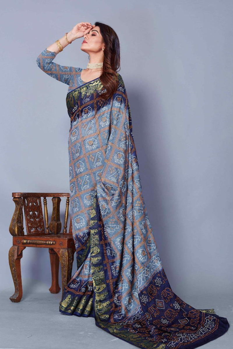 Patola Style Bandhani Saree Anant Tex Exports Private Limited