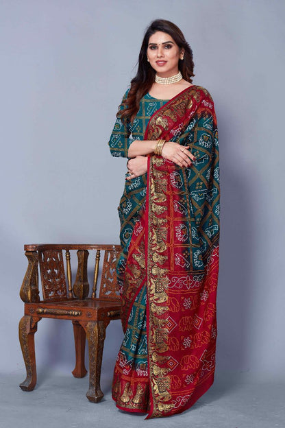 Patola Style Bandhani Saree Anant Tex Exports Private Limited