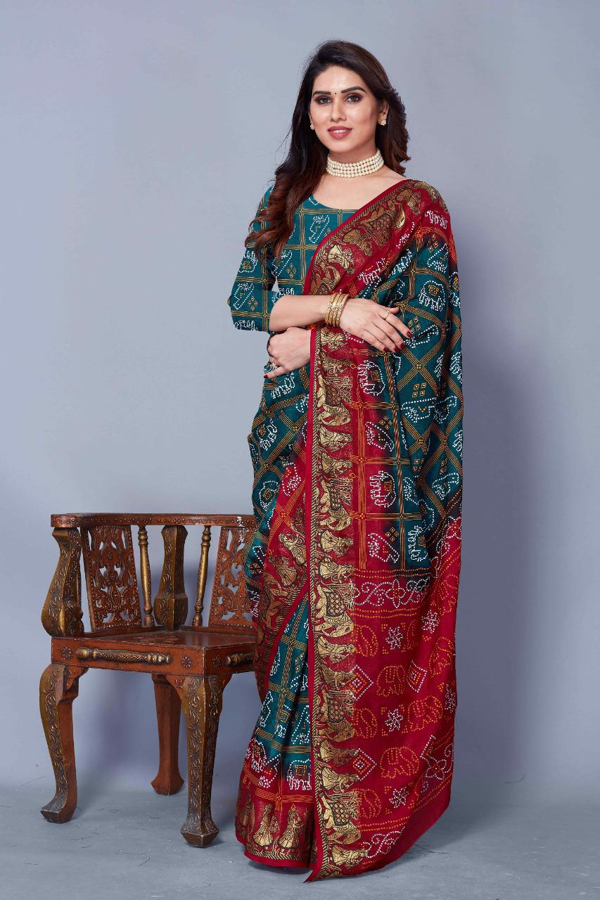 Patola Style Bandhani Saree Anant Tex Exports Private Limited