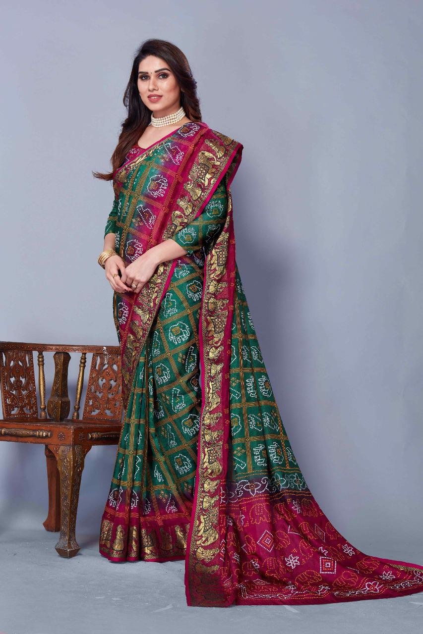 Patola Style Bandhani Saree Anant Tex Exports Private Limited