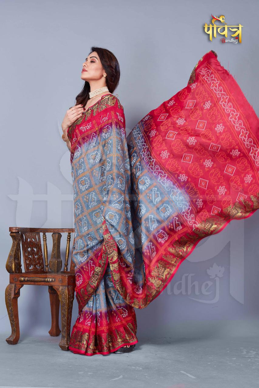Patola Style Bandhani Saree Anant Tex Exports Private Limited