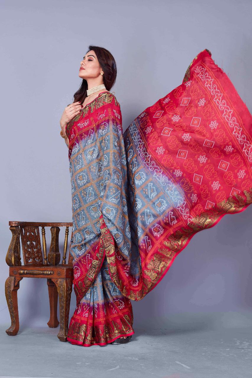Patola Style Bandhani Saree Anant Tex Exports Private Limited
