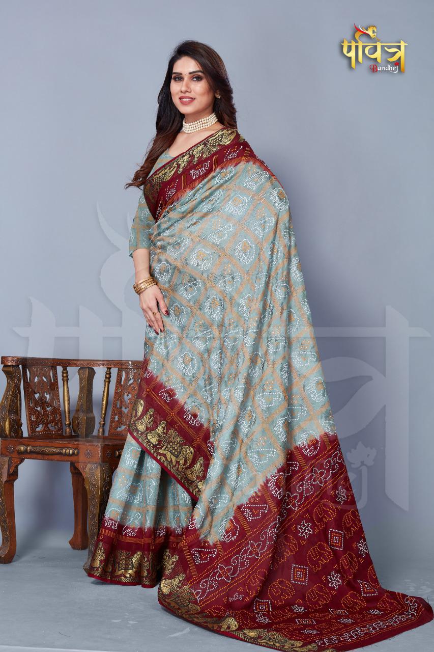 Patola Style Bandhani Saree Anant Tex Exports Private Limited