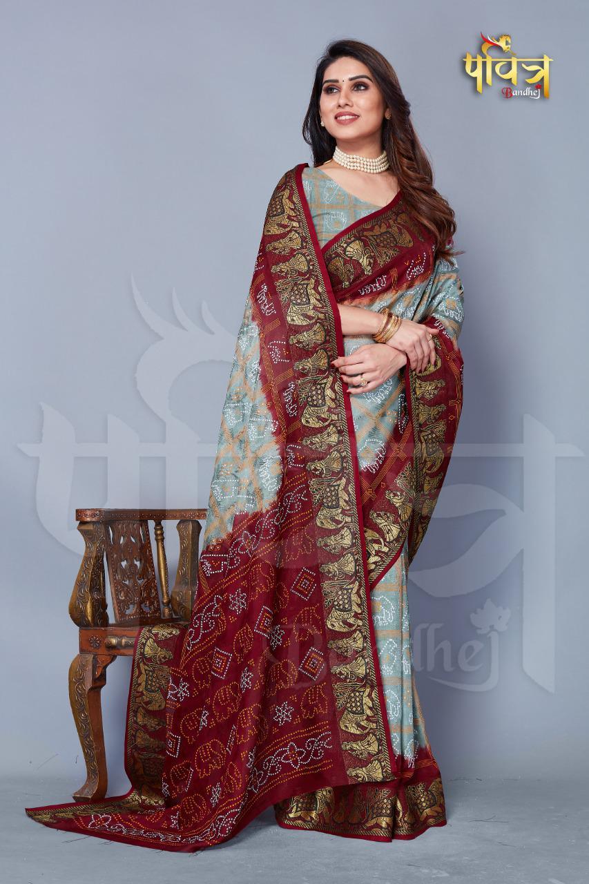 Patola Style Bandhani Saree Anant Tex Exports Private Limited