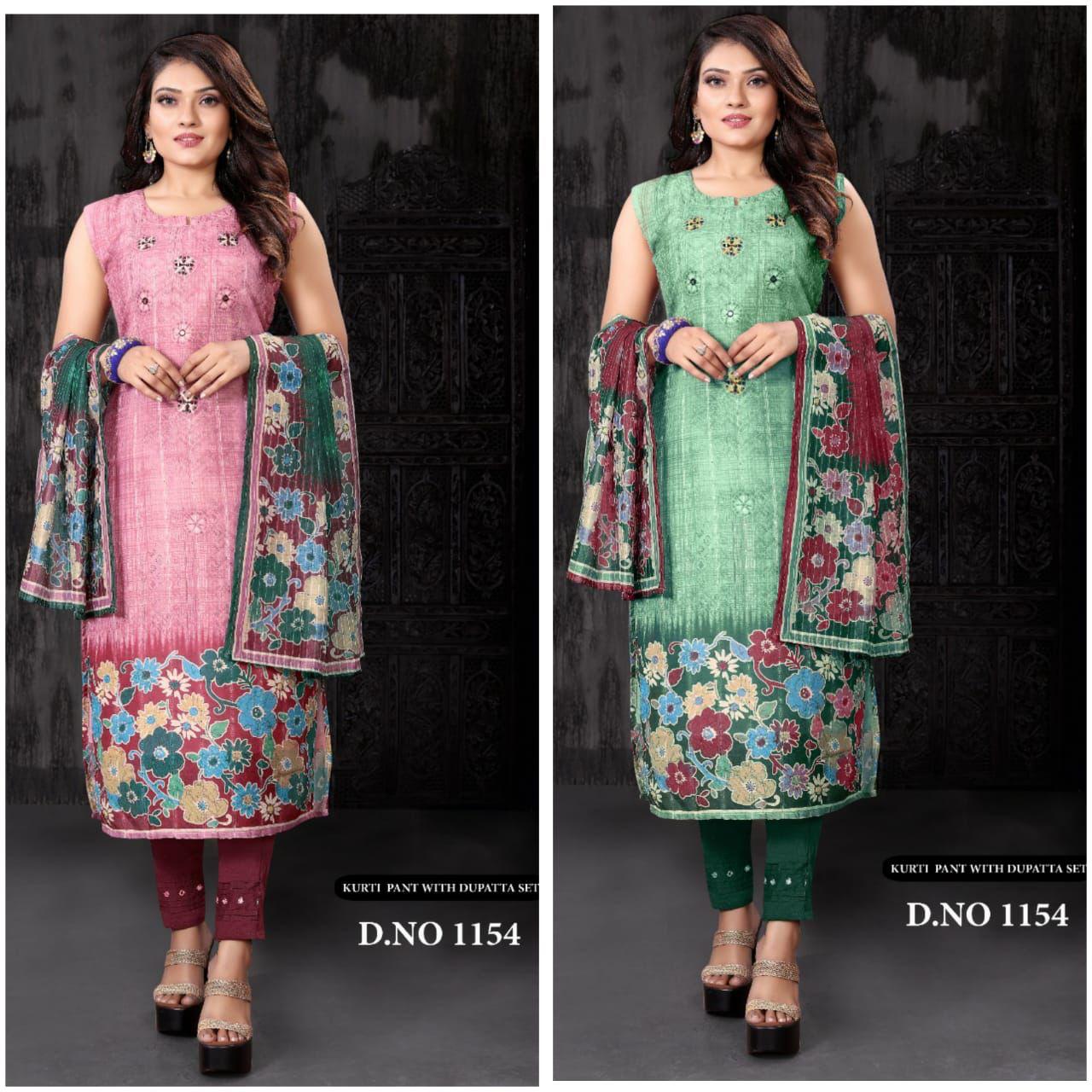 Heavy Sanderi Silk With Digital Print Suit Anant Tex Exports Private Limited