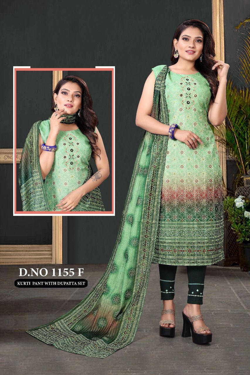 Heavy Sanderi Silk With Digital Print Suit Anant Tex Exports Private Limited