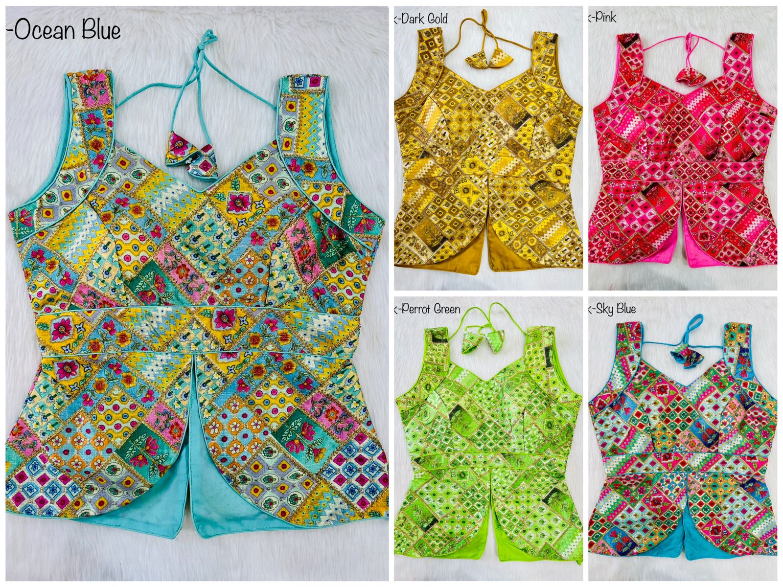 ALIA CROPTOP DESGINER BLOUSE Anant Tex Exports Private Limited