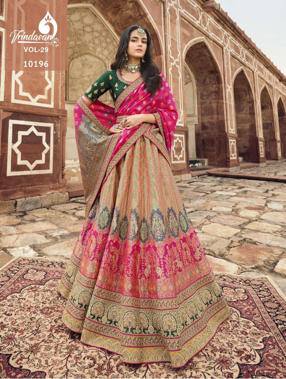 VRINDAVAN VOL:-29 10196 SERIES DESIGNER LEHENGA Anant Tex Exports Private Limited