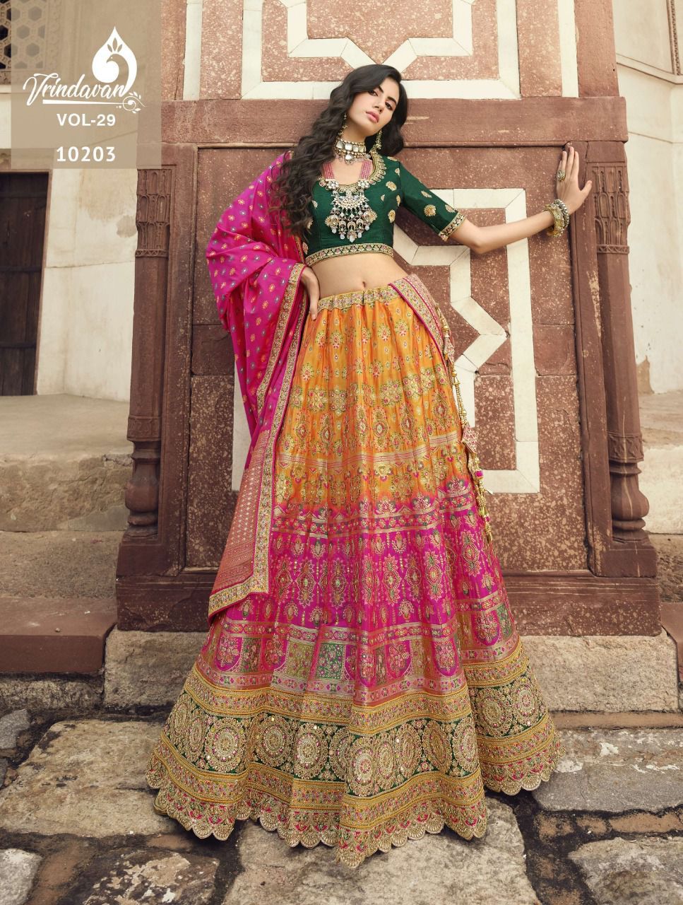 VRINDAVAN VOL:-29 10196 SERIES DESIGNER LEHENGA Anant Tex Exports Private Limited