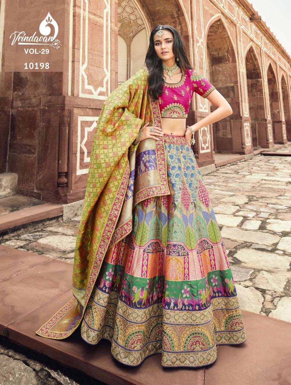 VRINDAVAN VOL:-29 10196 SERIES DESIGNER LEHENGA Anant Tex Exports Private Limited