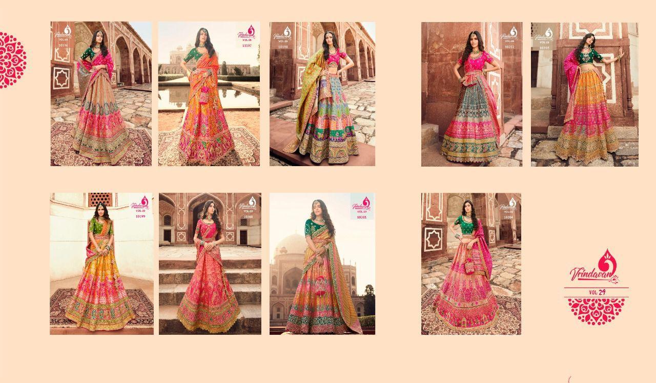 VRINDAVAN VOL:-29 10196 SERIES DESIGNER LEHENGA Anant Tex Exports Private Limited