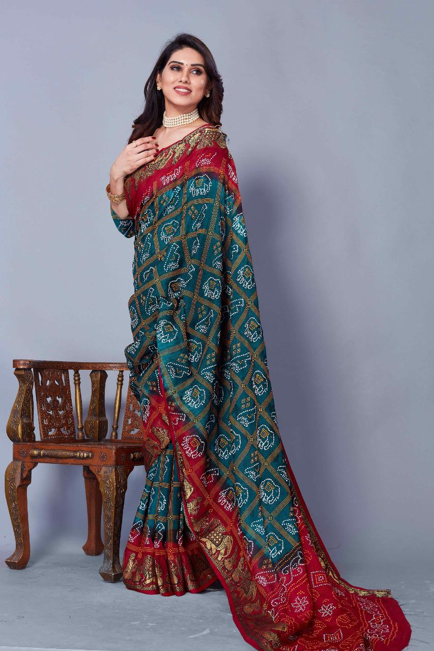 Patola Style Bandhani Saree Anant Tex Exports Private Limited