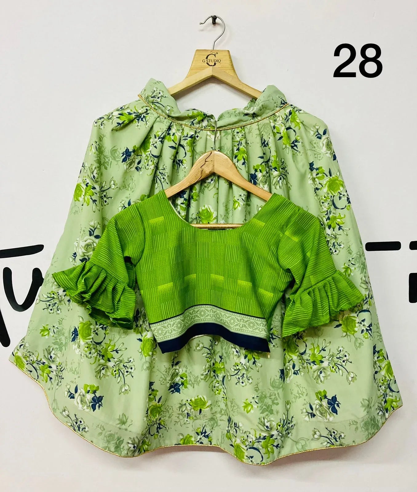 Multicolor Mill Print Kids Lehenga Choli Anant Tex Exports Private Limited