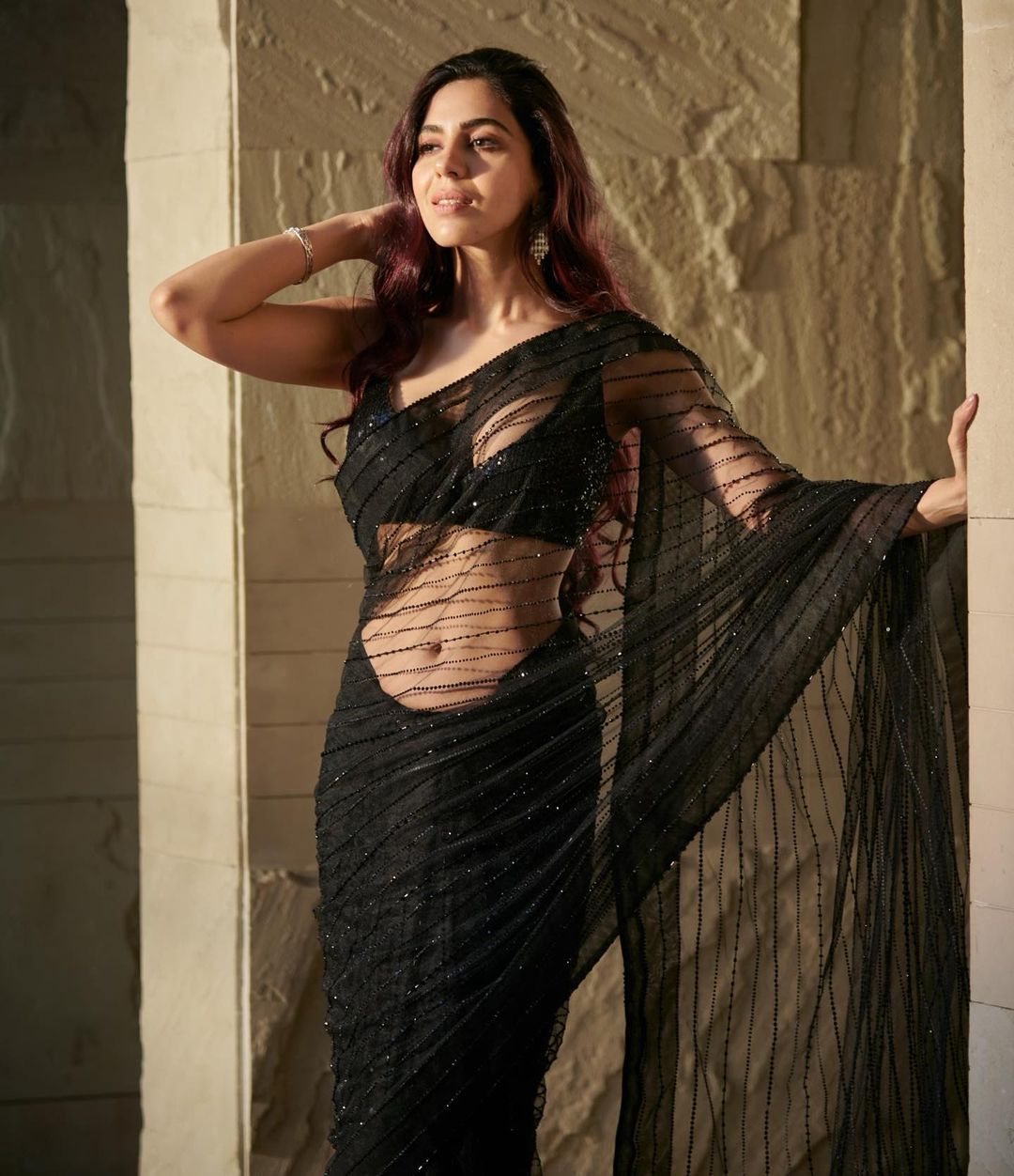 Georgette With Heavy Sequence Design Saree Anant Tex Exports Private Limited