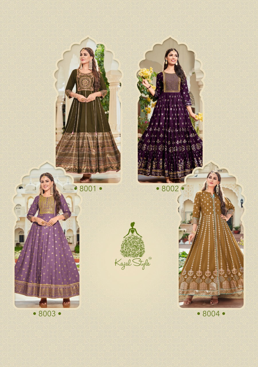 Kajal Vol.8 Designer Gown Anant Tex Exports Private Limited