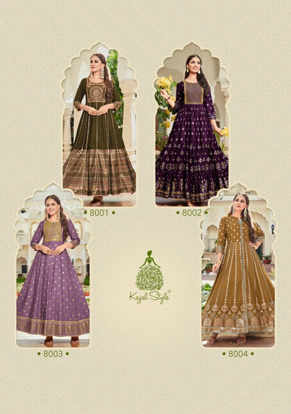 Kajal Vol.8 Designer Gown Anant Tex Exports Private Limited