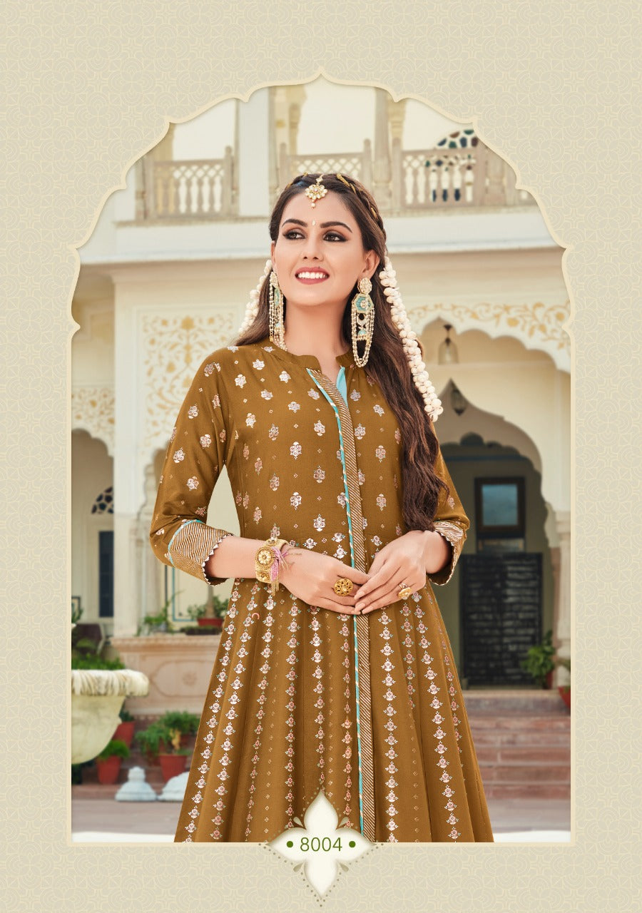 Kajal Vol.8 Designer Gown Anant Tex Exports Private Limited
