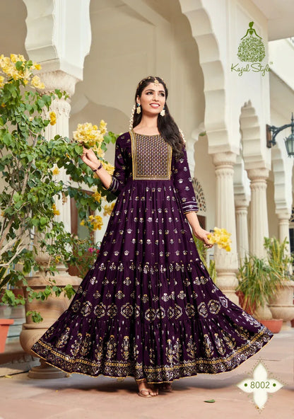 Kajal Vol.8 Designer Gown Anant Tex Exports Private Limited