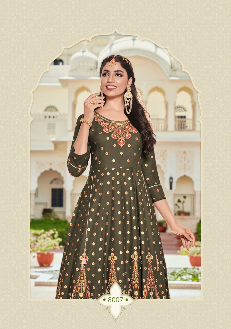 Kajal Vol.8 Designer Gown Anant Tex Exports Private Limited