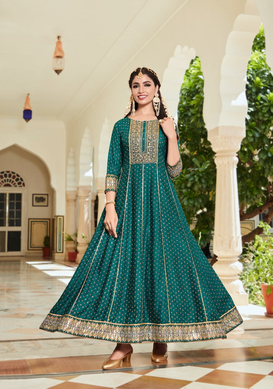 Kajal Vol.8 Designer Gown Anant Tex Exports Private Limited