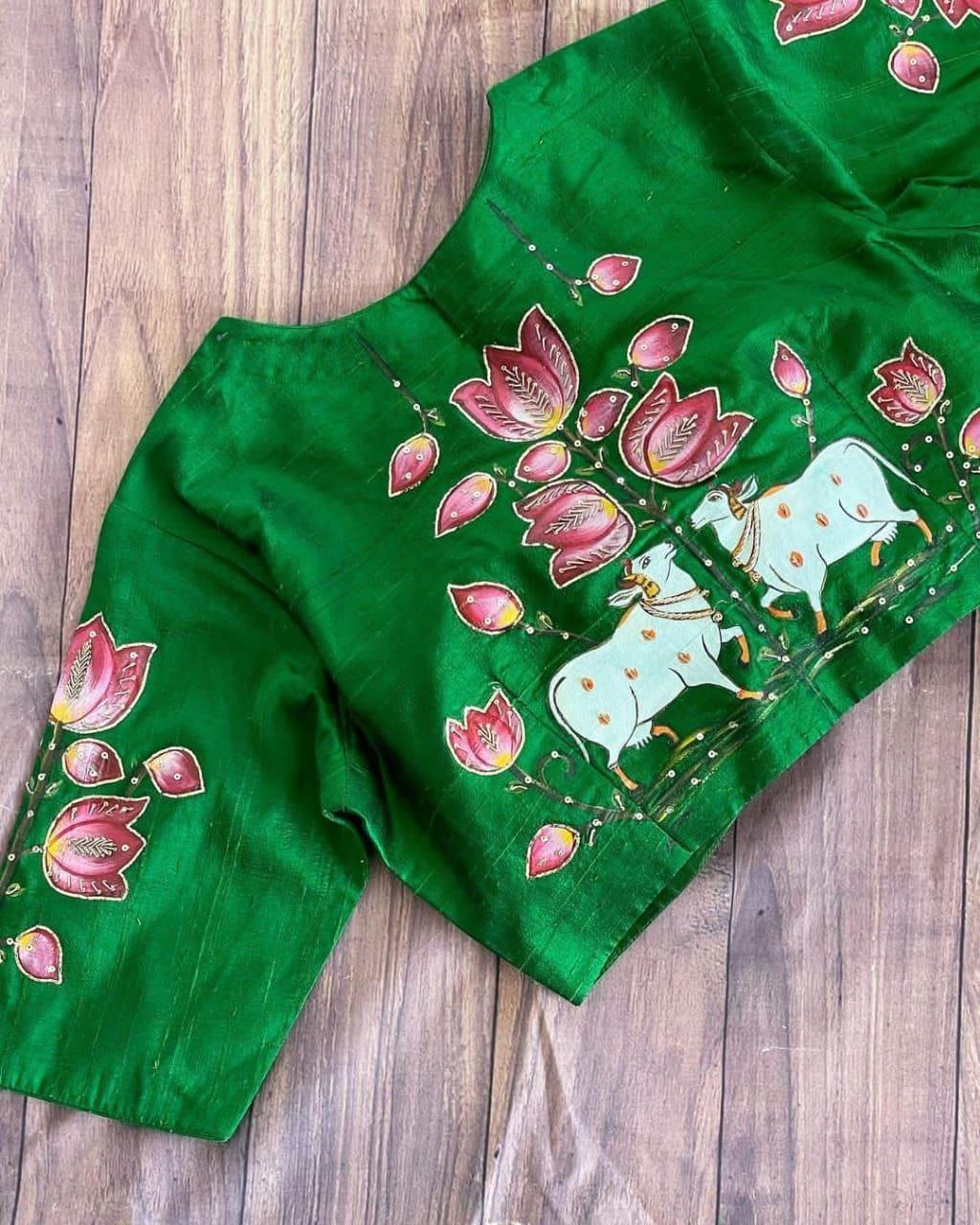 Party Wear Designer Khatli Handwork Blouse Anant Tex Exports Private Limited
