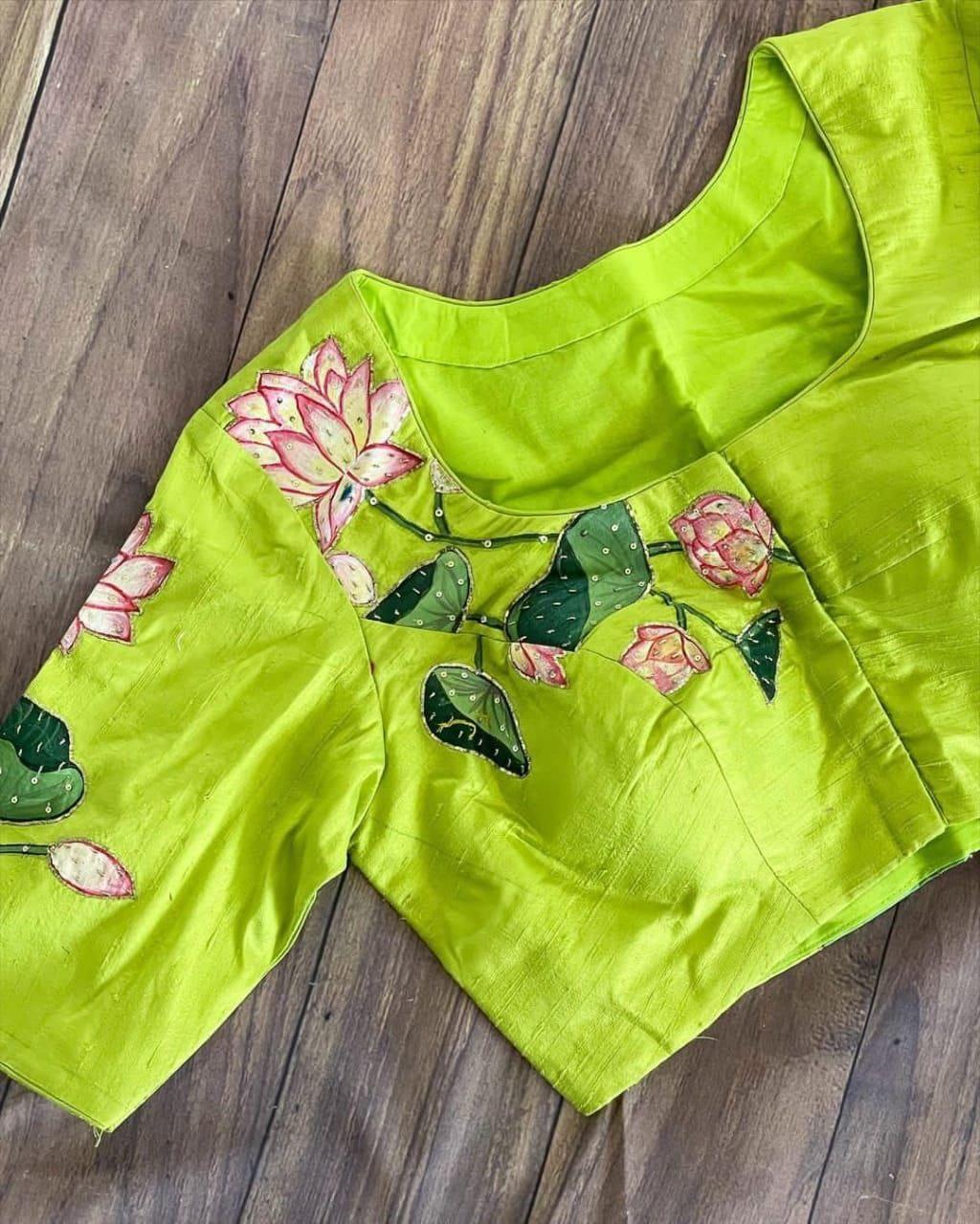 Party Wear Designer Khatli Handwork Blouse Anant Tex Exports Private Limited