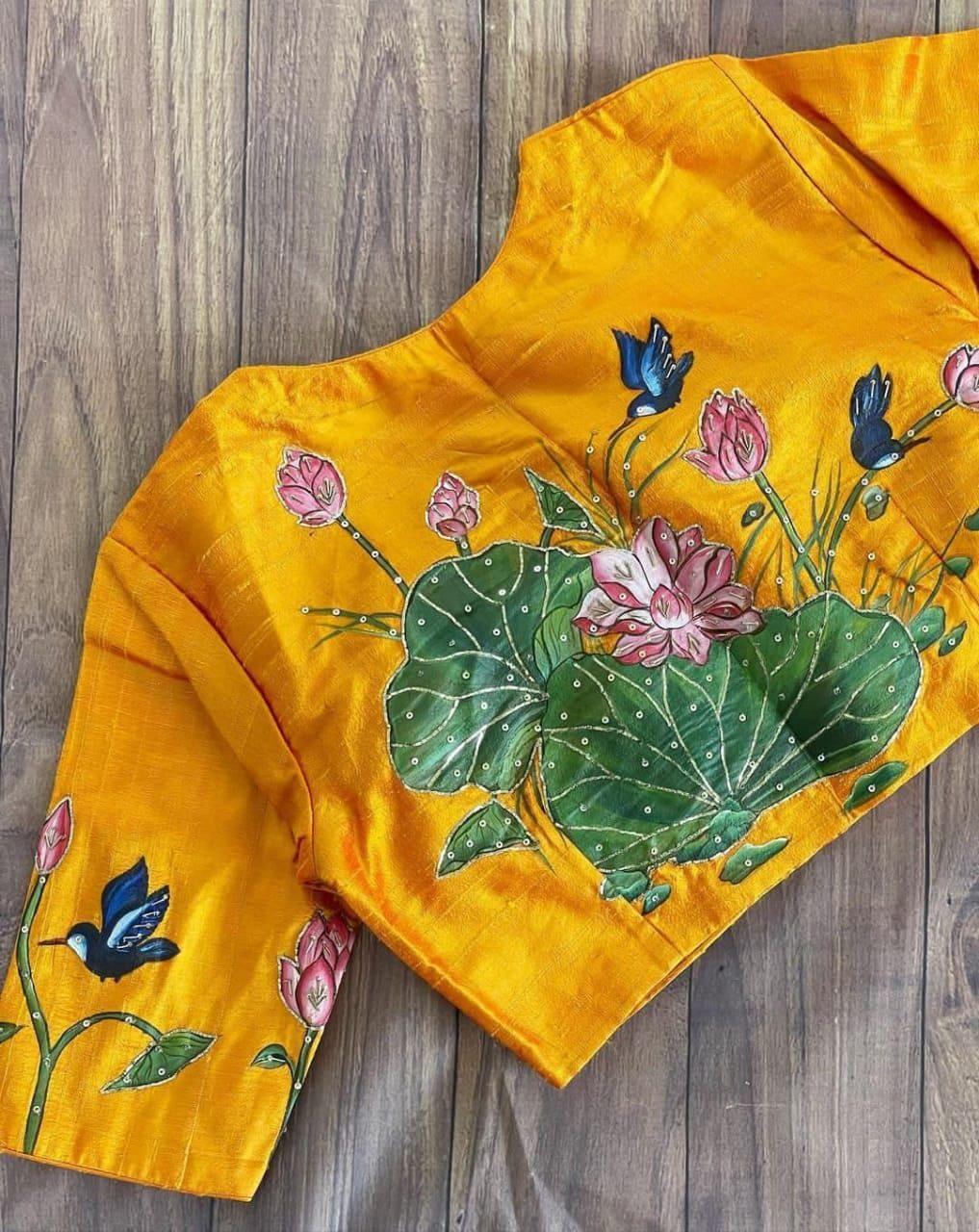 Party Wear Designer Khatli Handwork Blouse Anant Tex Exports Private Limited