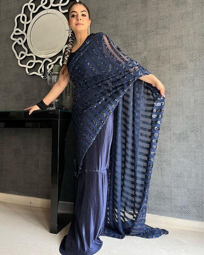 EMBROIDERED SEQUINS SAREE Anant Tex Exports Private Limited