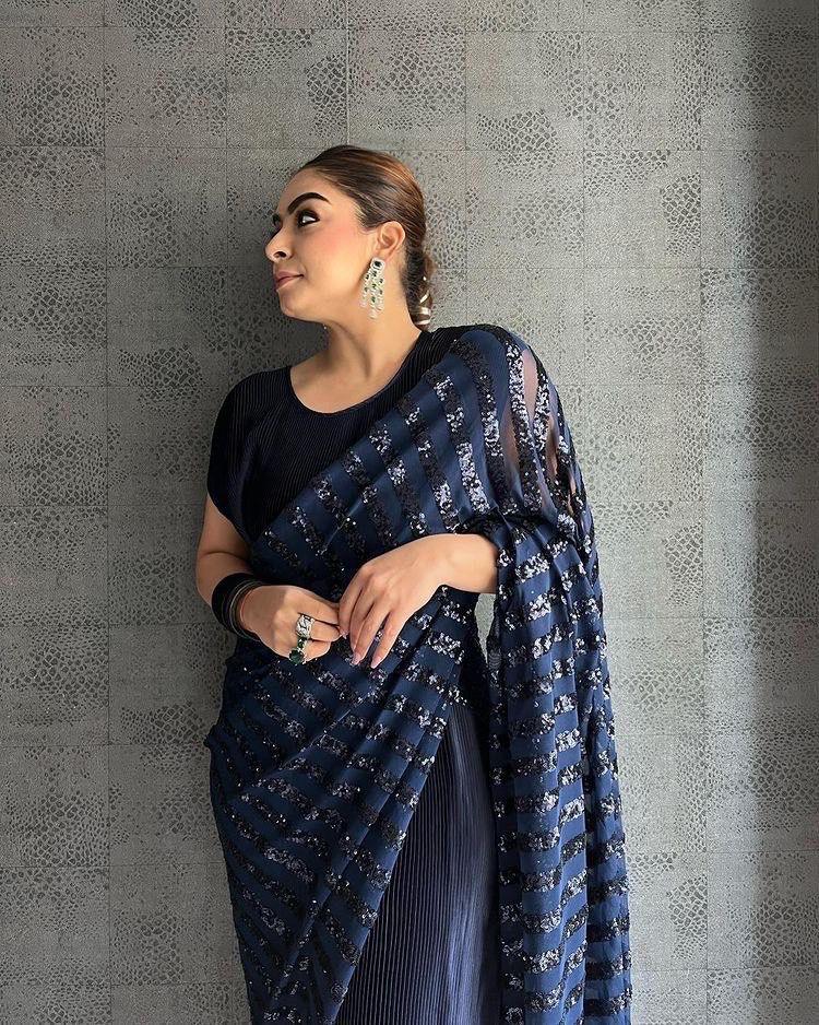 EMBROIDERED SEQUINS SAREE Anant Tex Exports Private Limited
