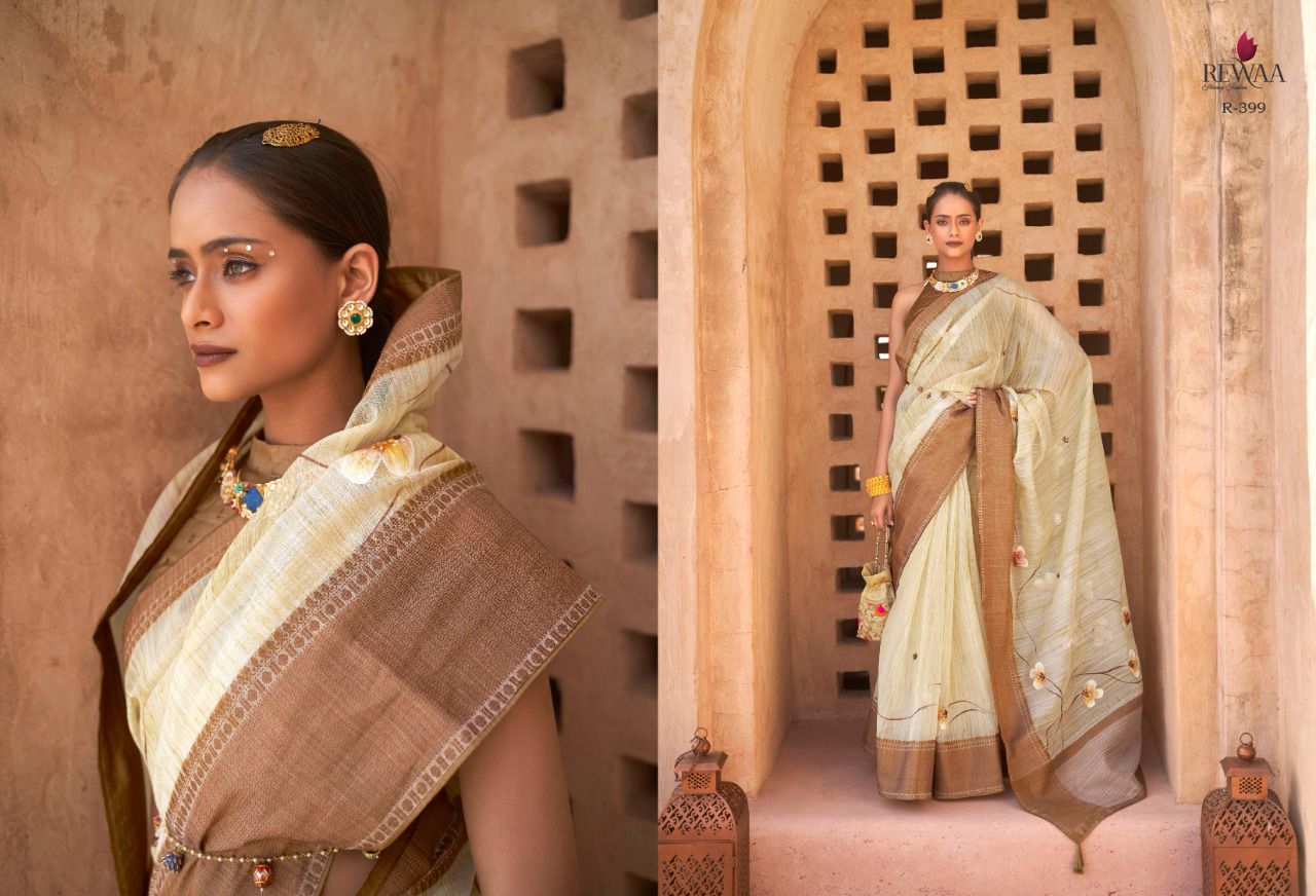 REVAA SANGINI R-398 SERIES TISSUE COTTON SAREE Anant Tex Exports Private Limited