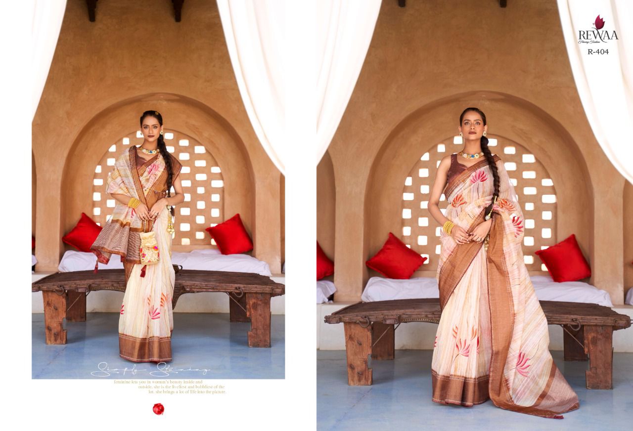 REVAA SANGINI R-398 SERIES TISSUE COTTON SAREE Anant Tex Exports Private Limited
