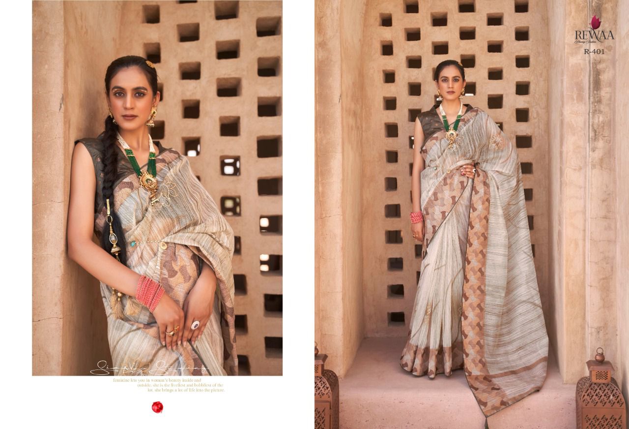 REVAA SANGINI R-398 SERIES TISSUE COTTON SAREE Anant Tex Exports Private Limited
