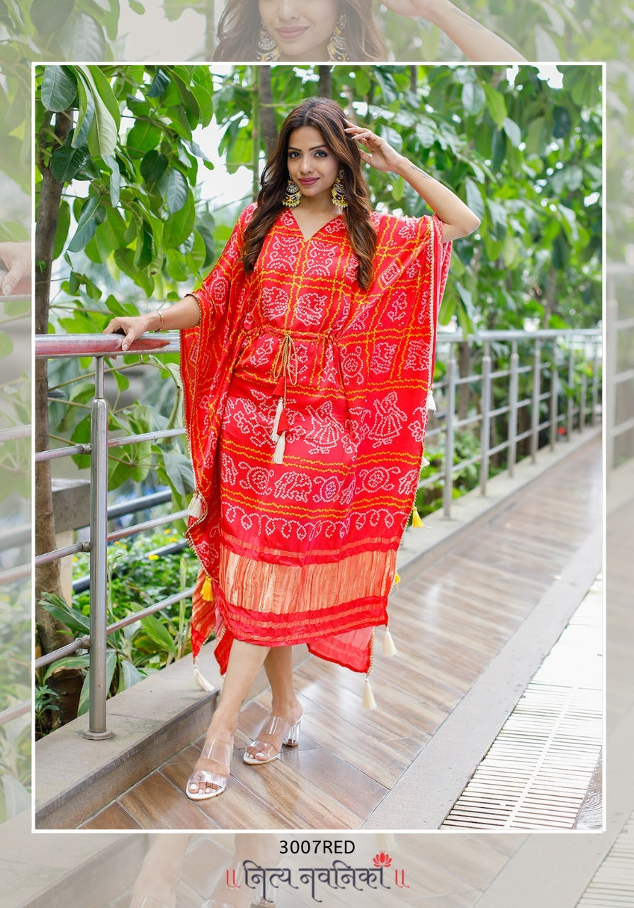 Kaftan Bandhej Digital Print Kurti Anant Tex Exports Private Limited