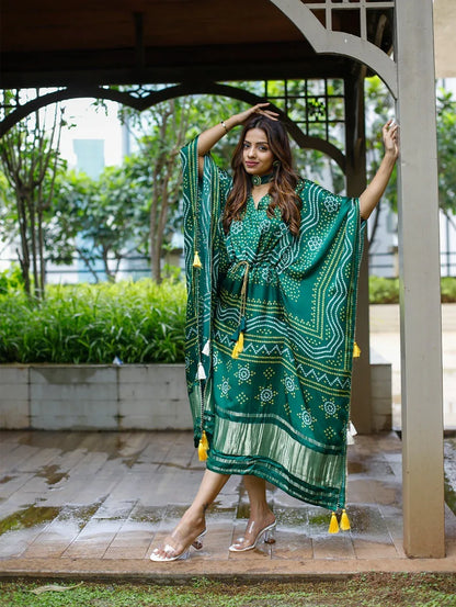 Kaftan Bandhej Digital Print Kurti Anant Tex Exports Private Limited